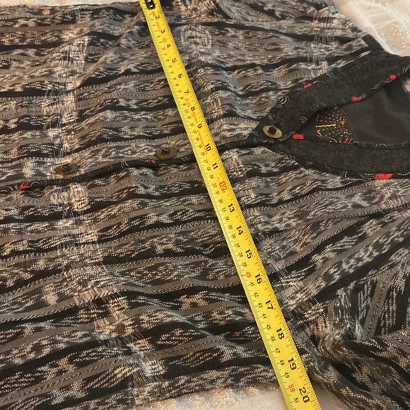 Emily Robertson Hood custom jacket w/ mandarin collar coin buttons large - Picture 10 of 12